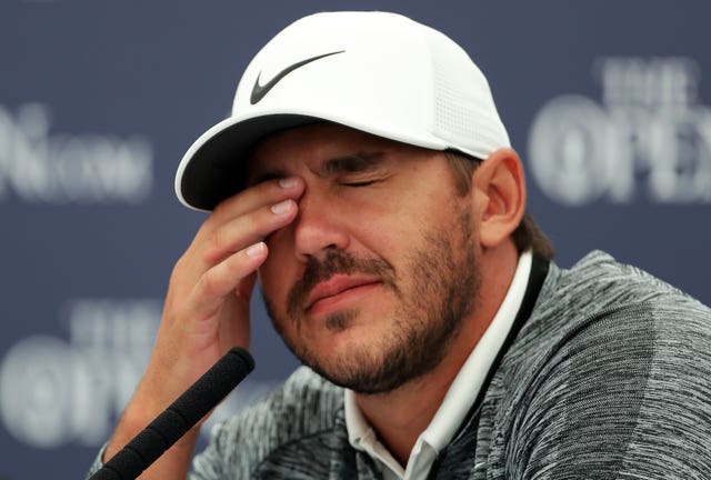 Koepka missed the Masters with a wrist injury.
